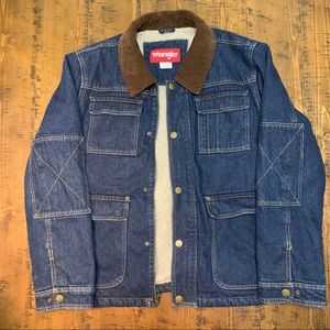 WRANGLER DENIM SHERPA JACKET